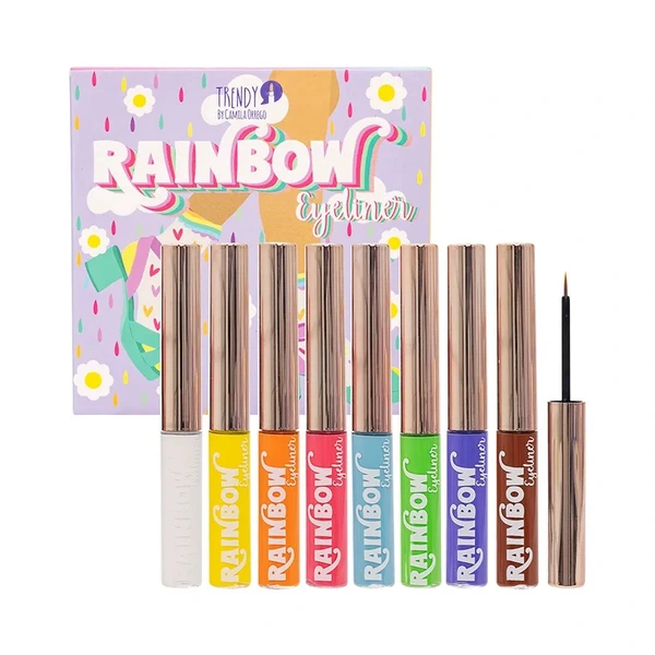 Kit X 8 Delineadores Matte Coloridos Rainbow